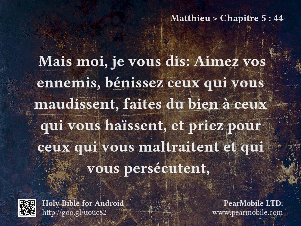 Matthieu, Chapitre 5:44